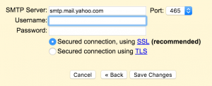Gmail SMTP Settings