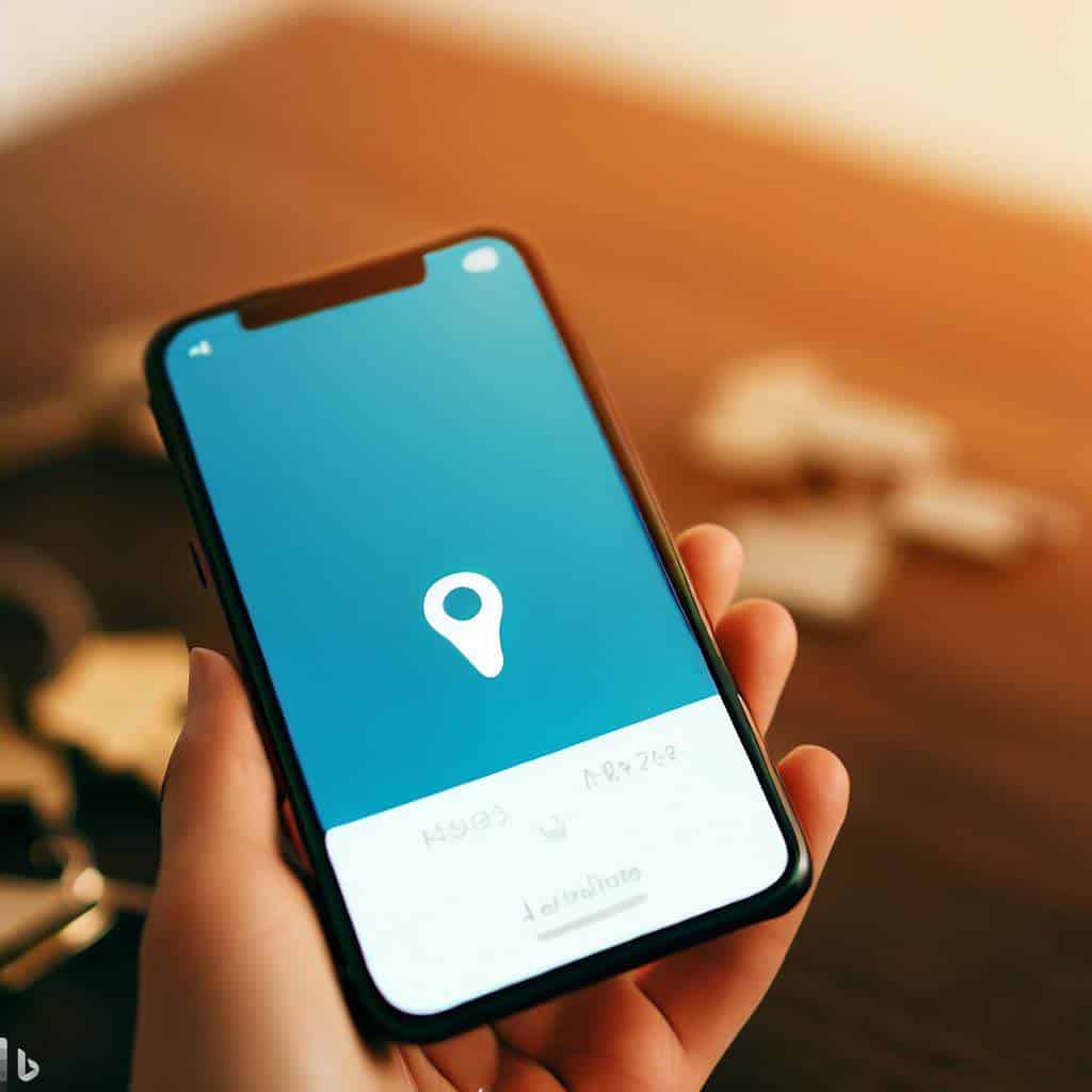 Find My app on an iPhone locating lost keys