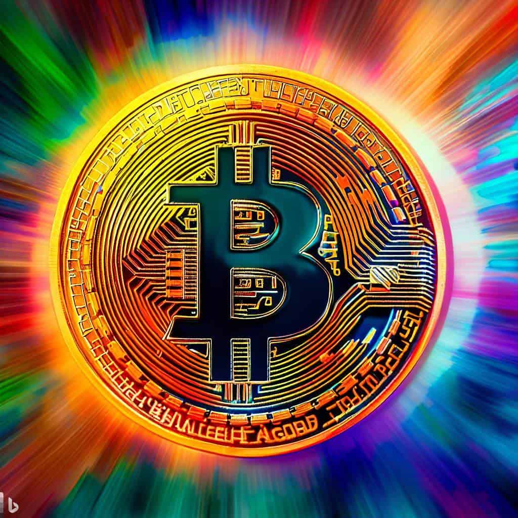 Visually striking image that represents Bitcoin and cryptocurrency